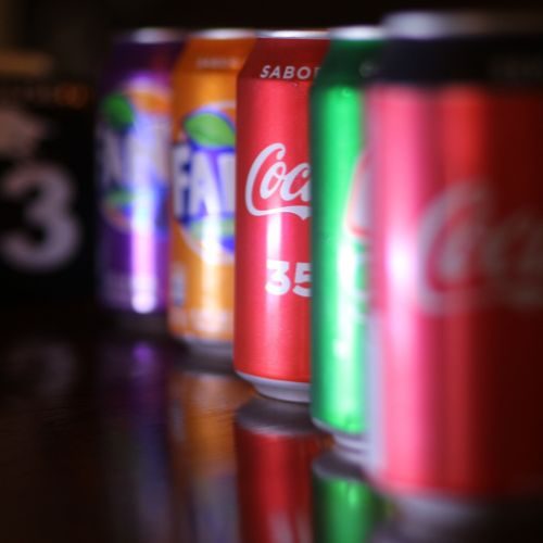 Cola, Fanta, Sprite, Cola Zero 1 L